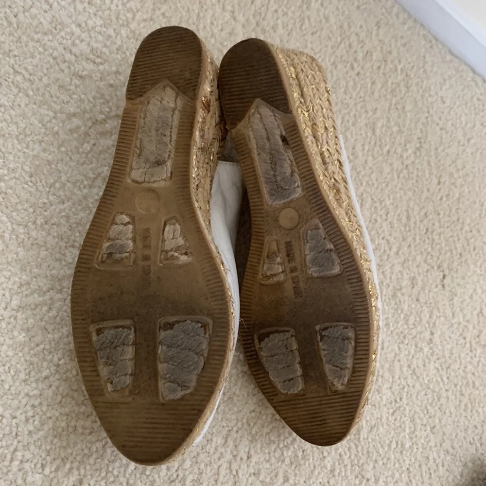 Charles Jourdan leather espadrilles